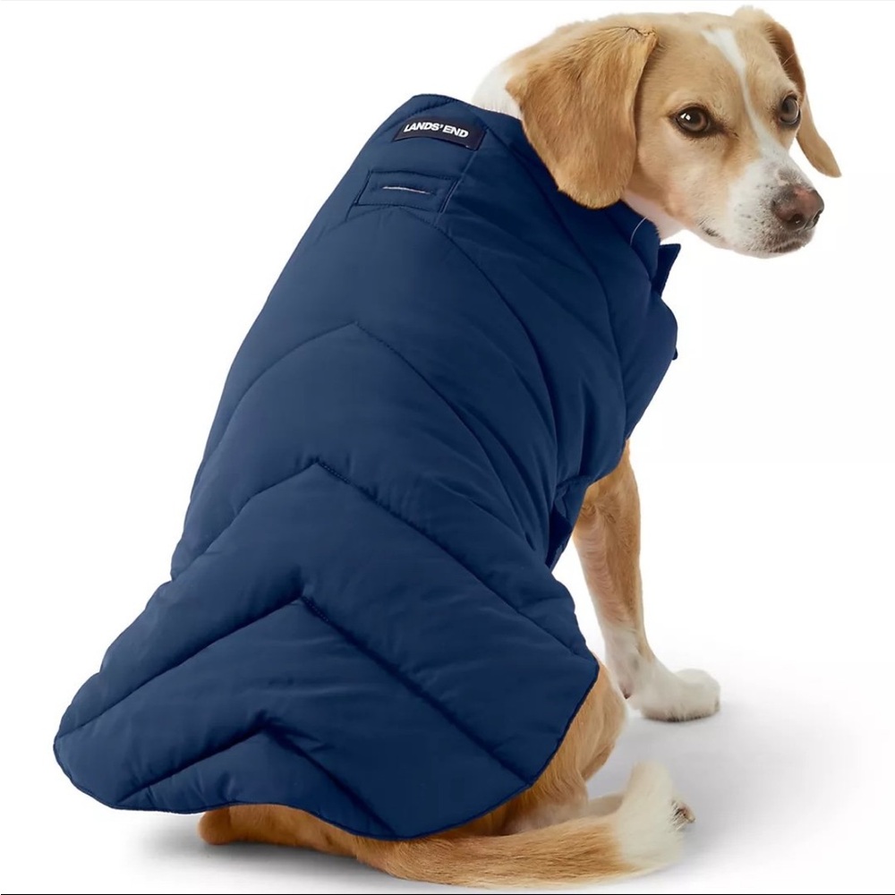Lands’ End Dog Puffer Vest